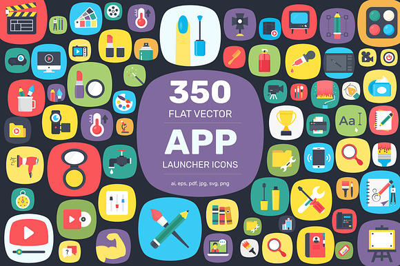 350+ Mobile App Launcher Icons in Icons - product preview 5
