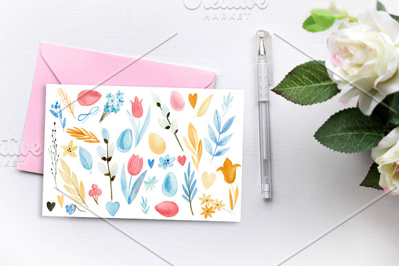 Easter watercolor in Illustrations - product preview 3