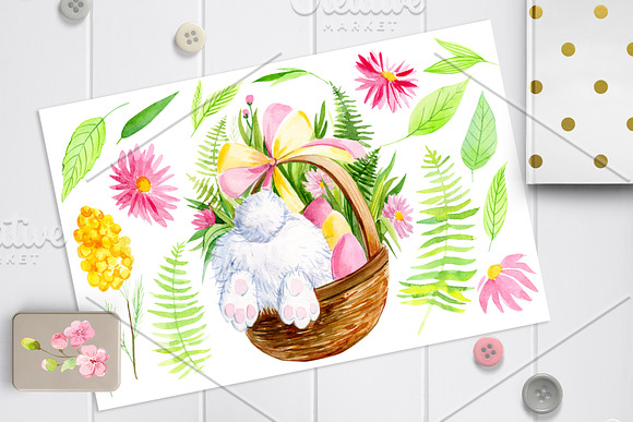 Easter watercolor in Illustrations - product preview 9