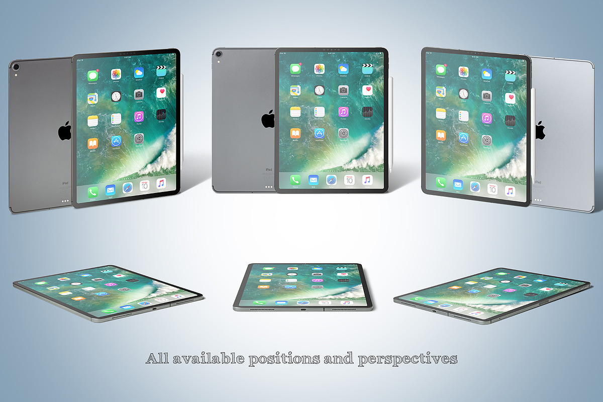 iPad Pro (2018) Mockup in Mobile & Web Mockups - product preview 8