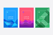 Flat design color vector covers