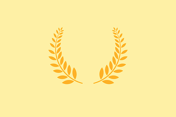 Wheat wreath award icon