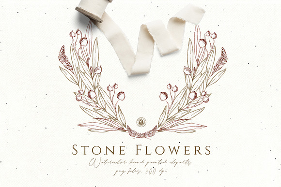 Stone Flowers in Illustrations - product preview 1