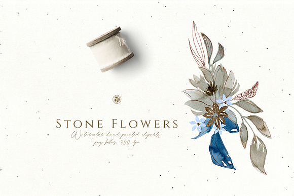 Stone Flowers in Illustrations - product preview 6