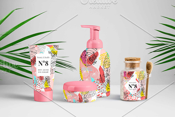 Abstract floral collection in Illustrations - product preview 2