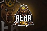 Bear King - Mascot & Esport Logo