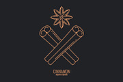 Cinnamon sticks logo.