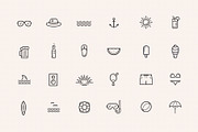 Beach and Summer Icons
