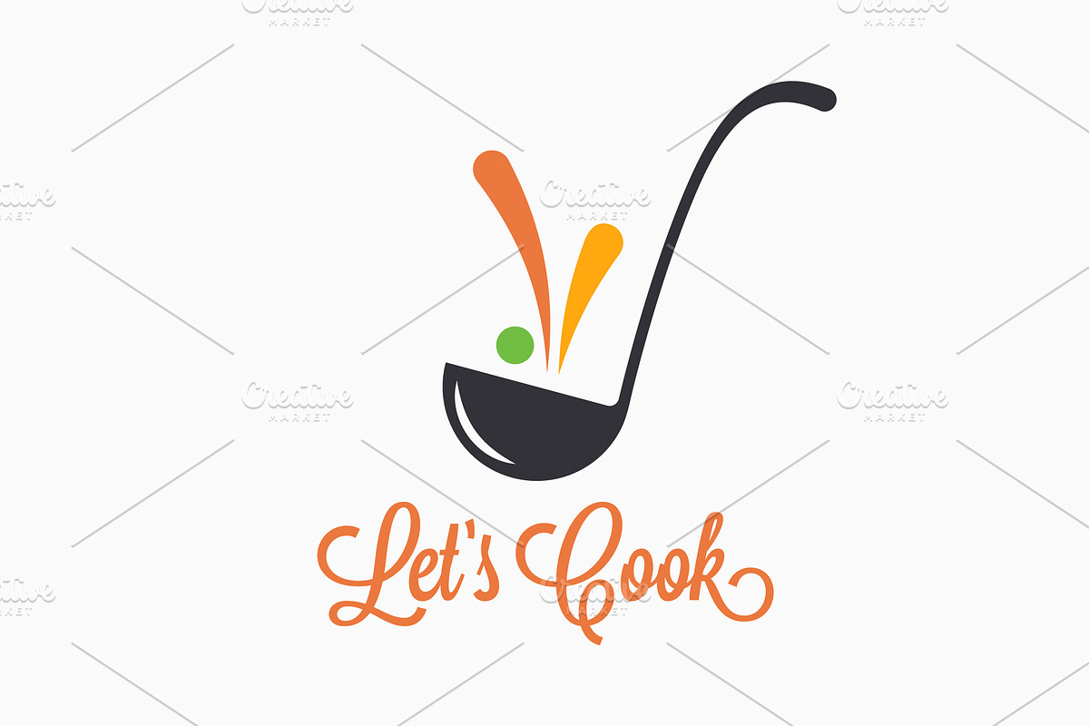 Soup ladle with food splash concept. in Objects - product preview 8