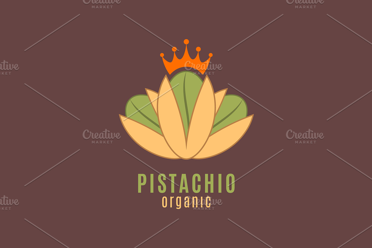 Pistachio logo vector sign in Objects - product preview 8