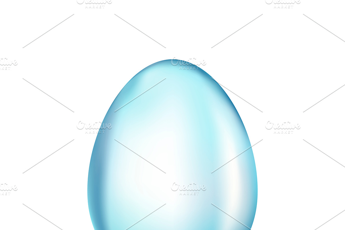 Glass Easter egg in Objects - product preview 8