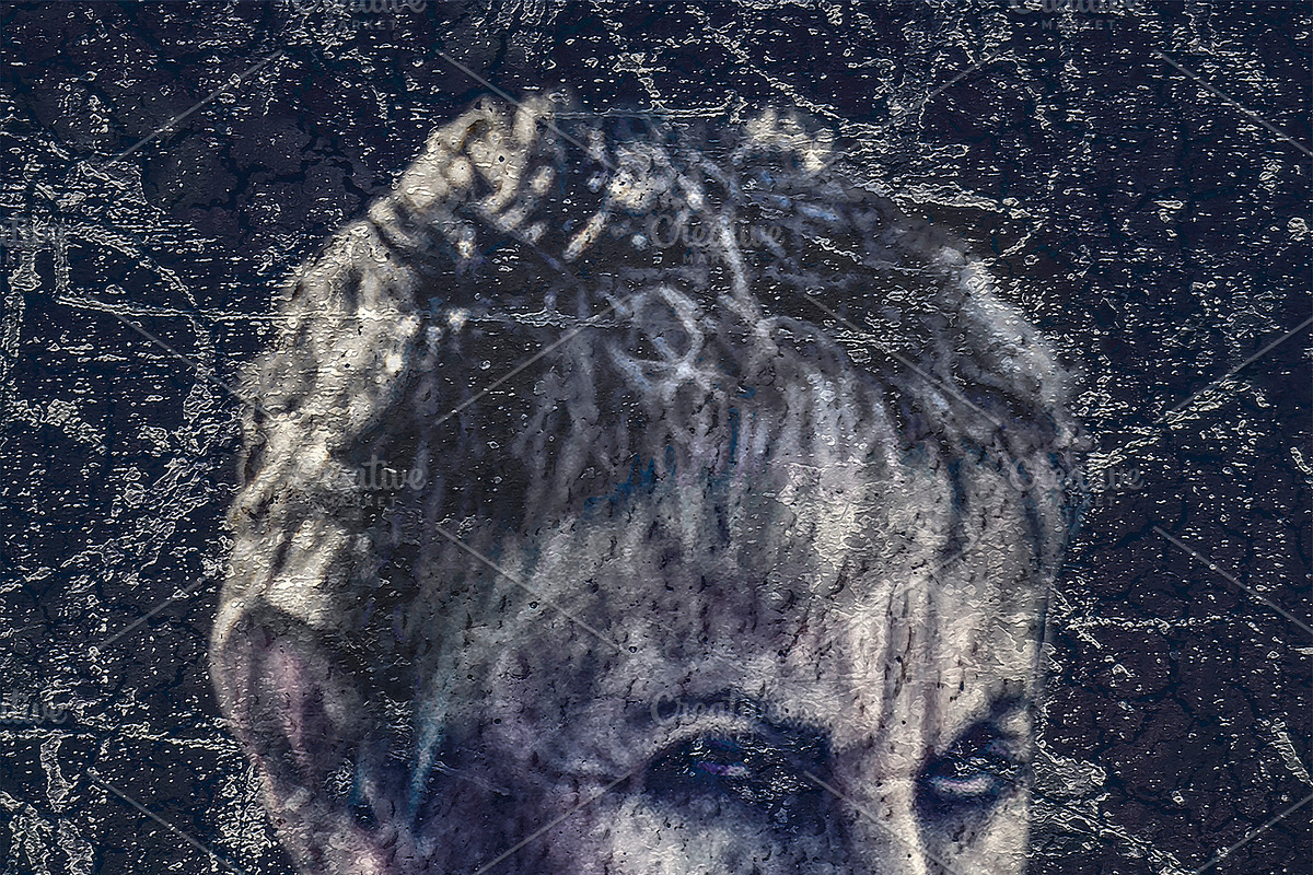 Senior Zombie Portrait - Photo Manip in Illustrations - product preview 8