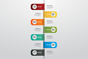 Modern design time line style infogr