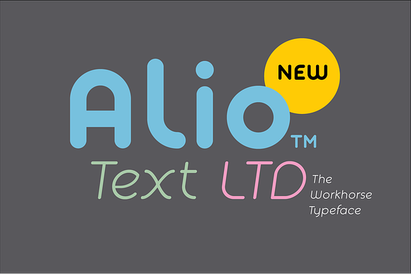 Alio™ Text LTD–Workhorse Sans Serif in Sans-Serif Fonts - product preview 10
