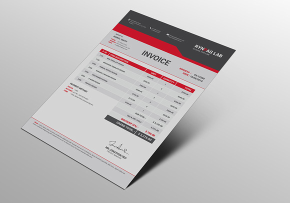 New Creative Invoice in Stationery Templates - product preview 1