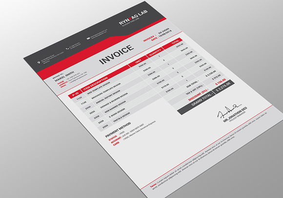 New Creative Invoice in Stationery Templates - product preview 3