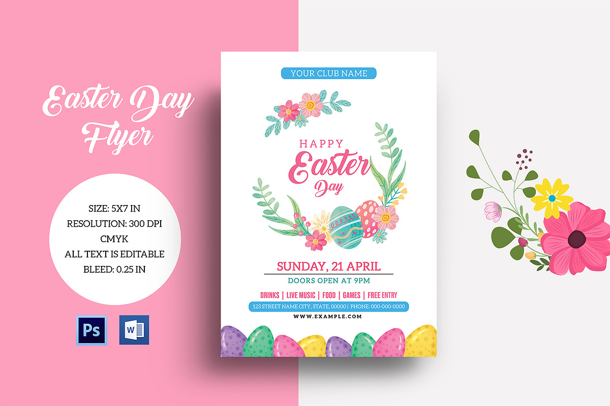 Easter Invitation Flyer - V979 in Flyer Templates - product preview 8