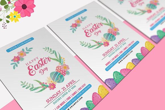 Easter Invitation Flyer - V979 in Flyer Templates - product preview 1