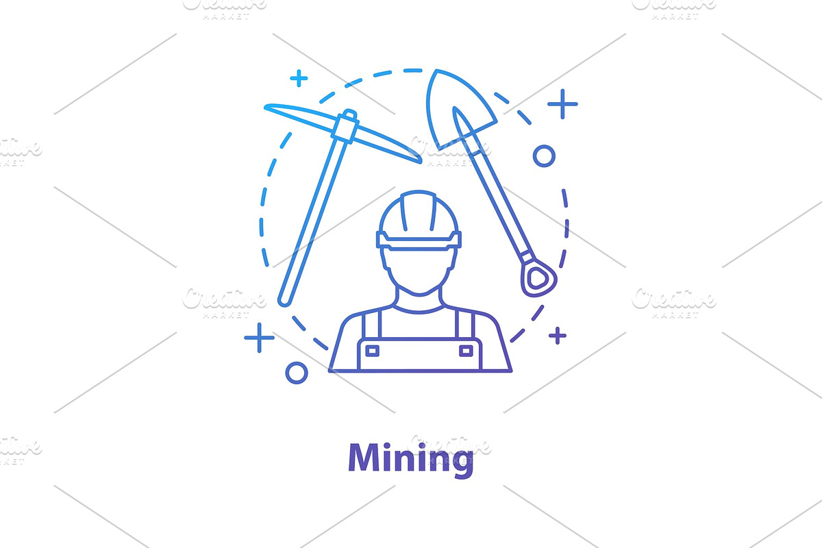 Mining industry concept icon in Icons - product preview 8