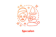 Spa salon concept icon