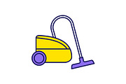 Vacuum cleaner color icon