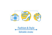 Fashion and style concept icon