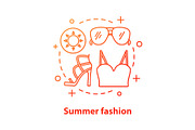 Summer fashion concept icon