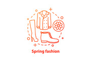 Spring fashion concept icon
