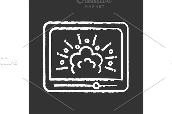 Visual effects chalk icon