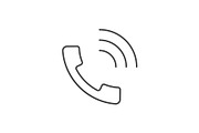 Handset outline icon