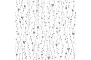 Cute seamless pattern with hearts