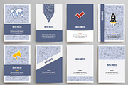 Set of brochure design templates
