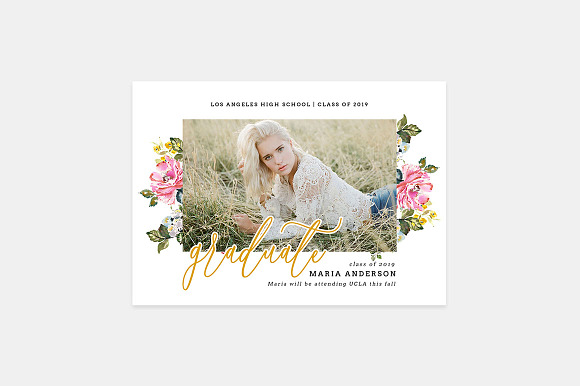 Graduation Card Templates G088 in Card Templates - product preview 2