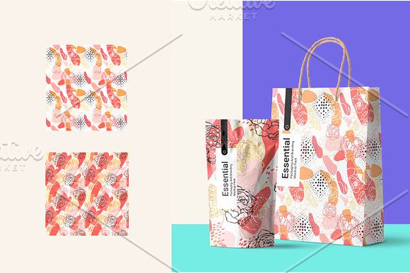 Abstract floral collection in Illustrations - product preview 3