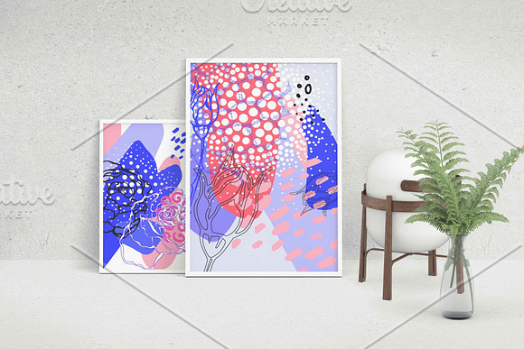 Abstract floral collection in Illustrations - product preview 4