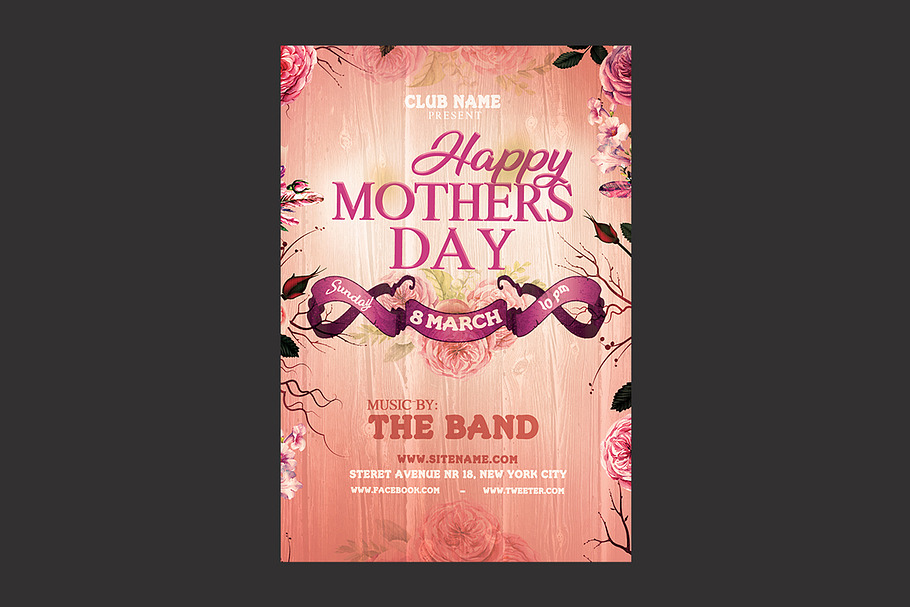 Mothers Day Party Flyer