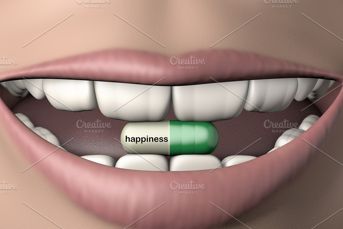 3d illustration antidepressant pill in Illustrations - product preview 8