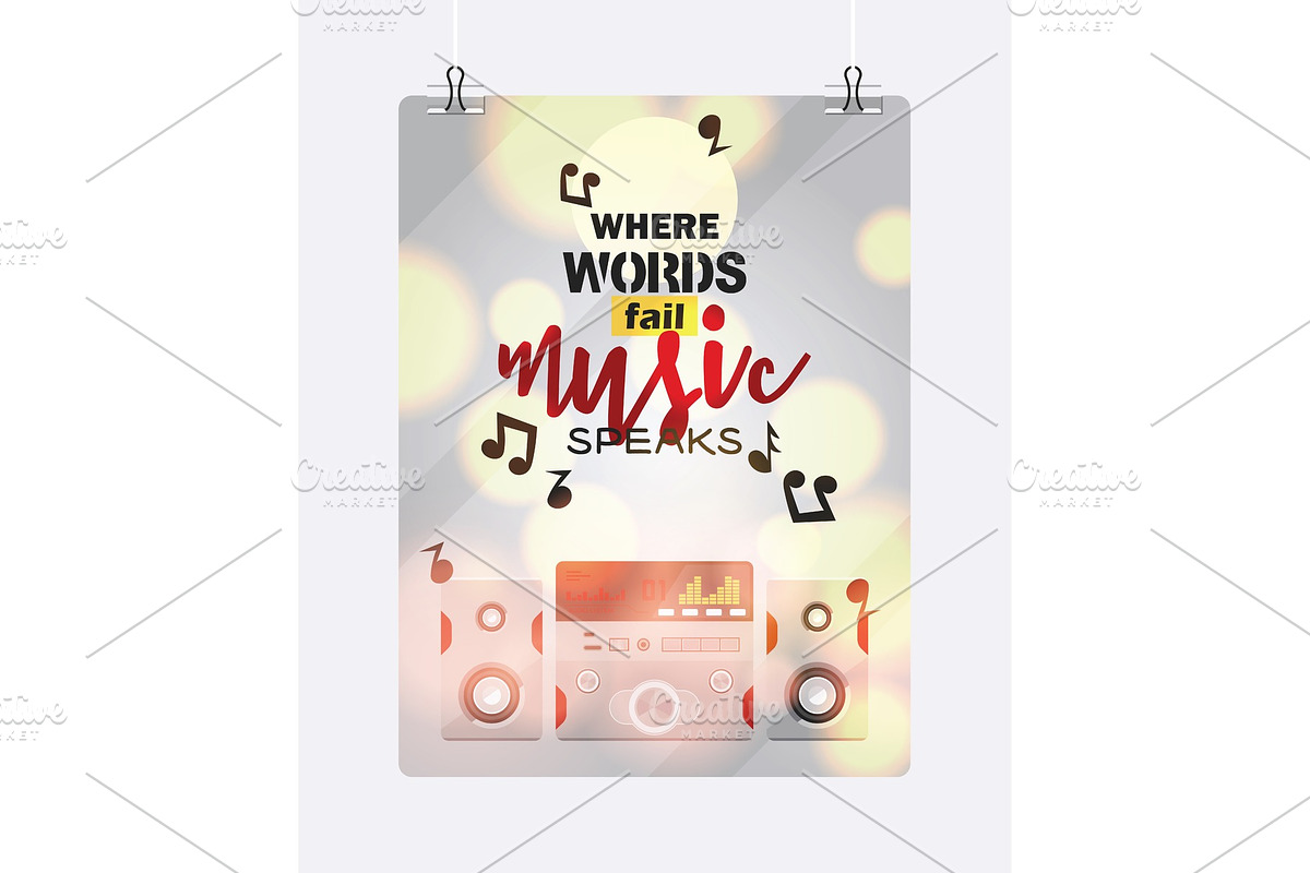 Music pattern vector sound system in Illustrations - product preview 8