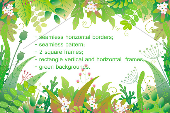 Green Leaves  Freshness in Illustrations - product preview 1