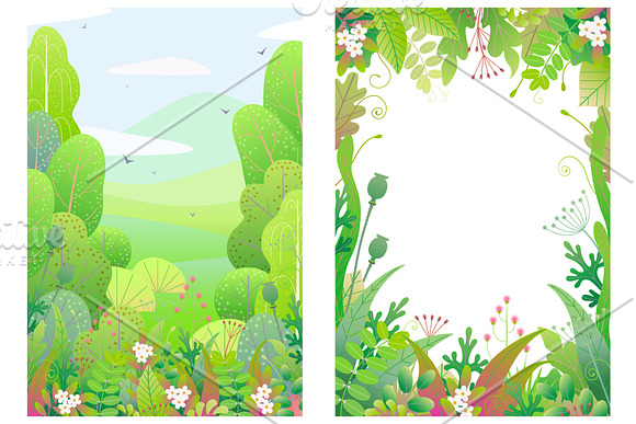 Green Leaves  Freshness in Illustrations - product preview 3