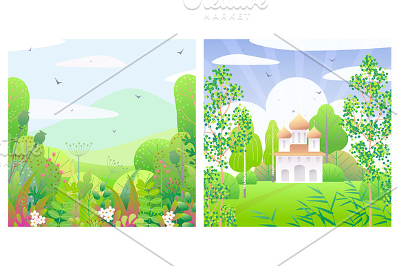 Green Leaves  Freshness in Illustrations - product preview 5