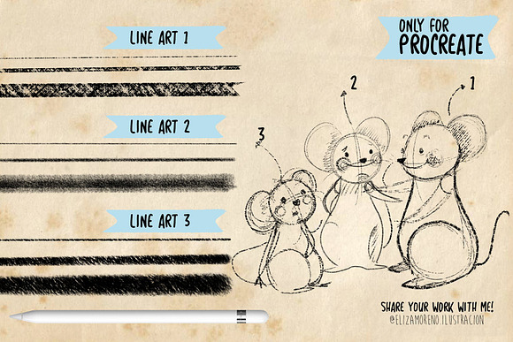 Line Art - Brushes for procreate in Add-Ons - product preview 1