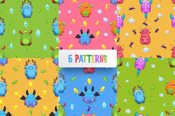 Cute Monsters Pack in Illustrations - product preview 14