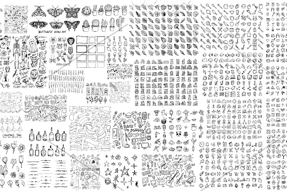 15151 in 1 Doodle Giant bundle in Illustrations - product preview 3
