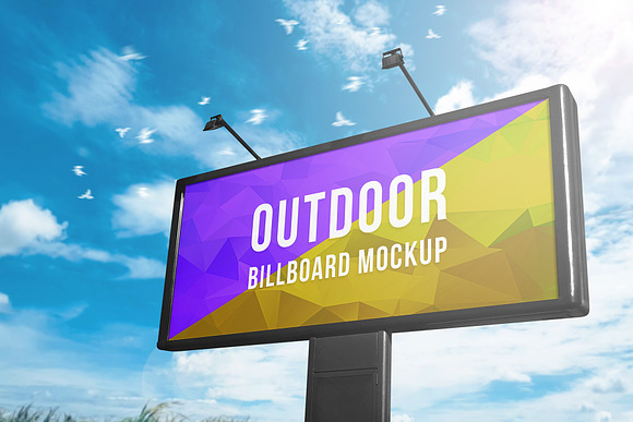 Outdoor Billboard Mockup in Mockup Templates - product preview 1