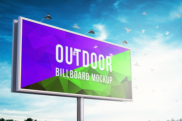 Outdoor Billboard Mockup in Mockup Templates - product preview 3