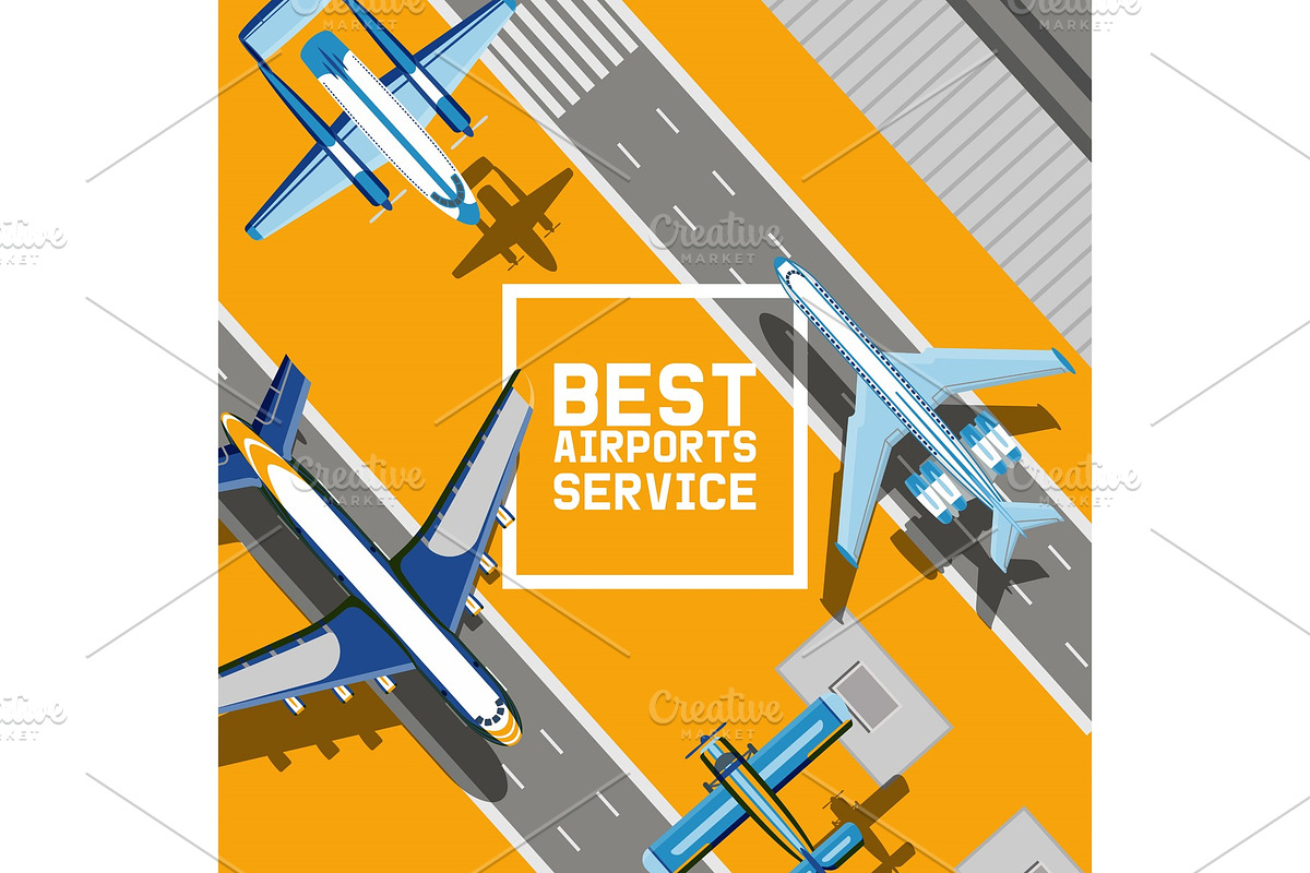 Plane vector traveling on aircraft in Illustrations - product preview 8