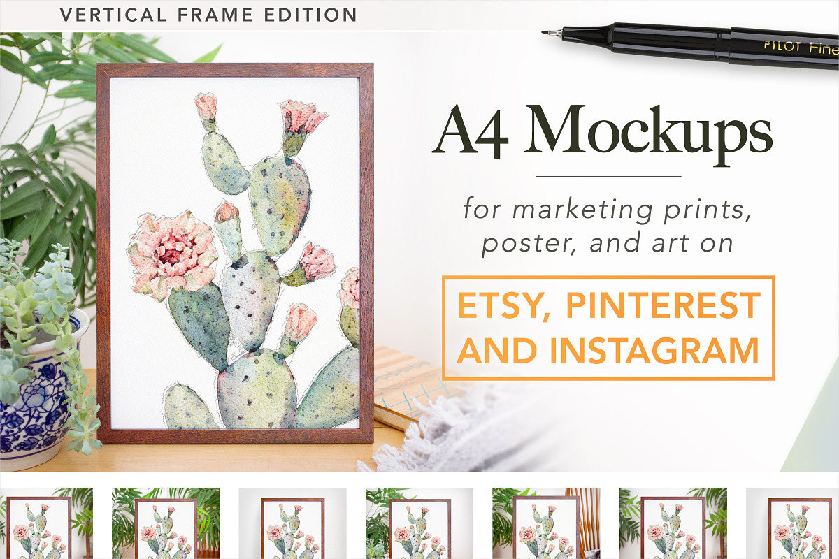Etsy Friendly A4 Mockups in Add-Ons - product preview 8