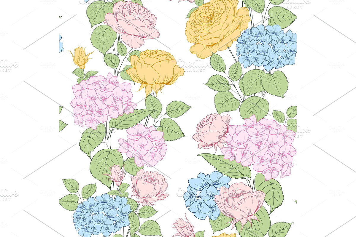 Seamless pattern of rose in Illustrations - product preview 8