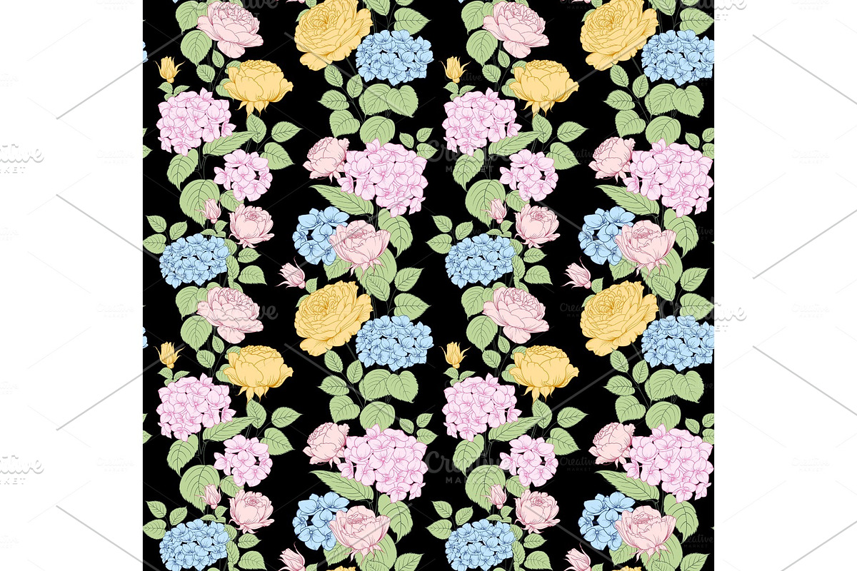 Seamless pattern of rose. in Illustrations - product preview 8